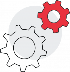 IT Help Desk Maintaining Infrastructure Icon