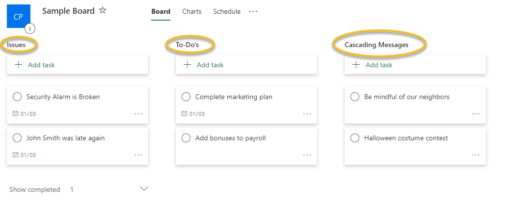 Microsoft Planner EOS