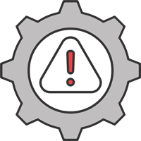 Shield with checkmark icon representing IT security, compliance, and risk mitigation