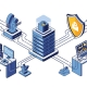 Graphic showing simplified IT management and secure access for hybrid teams.
