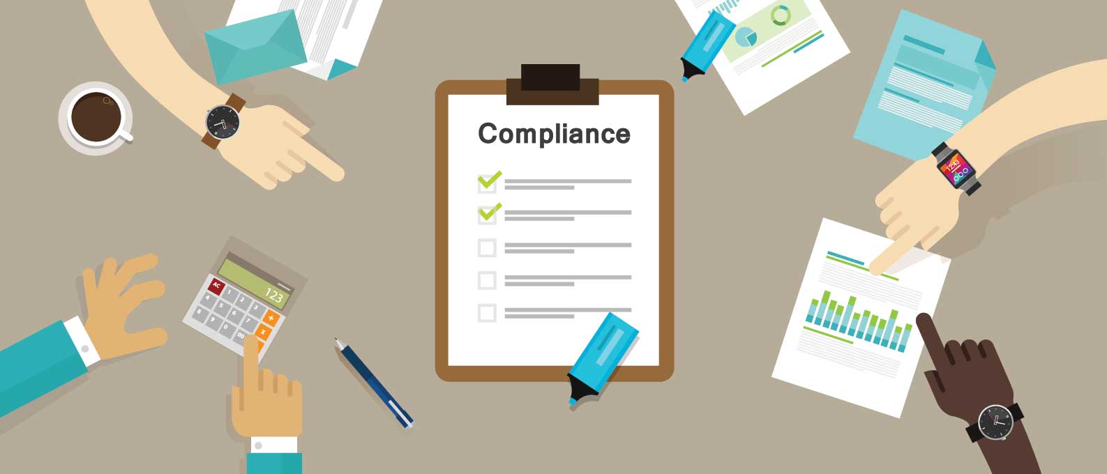 Graphic representing how IT onboarding helps organizations meet audit and compliance standards
