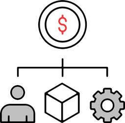 Icon showing VCIO strategic planning as part of IT onboarding