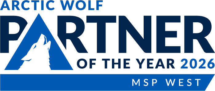 2026 Arctic Wolf MSP West Partner of the Year color logo
