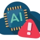 Business professional using a generative AI chatbot on a laptop, illustrating the risks of Shadow AI in the workplace