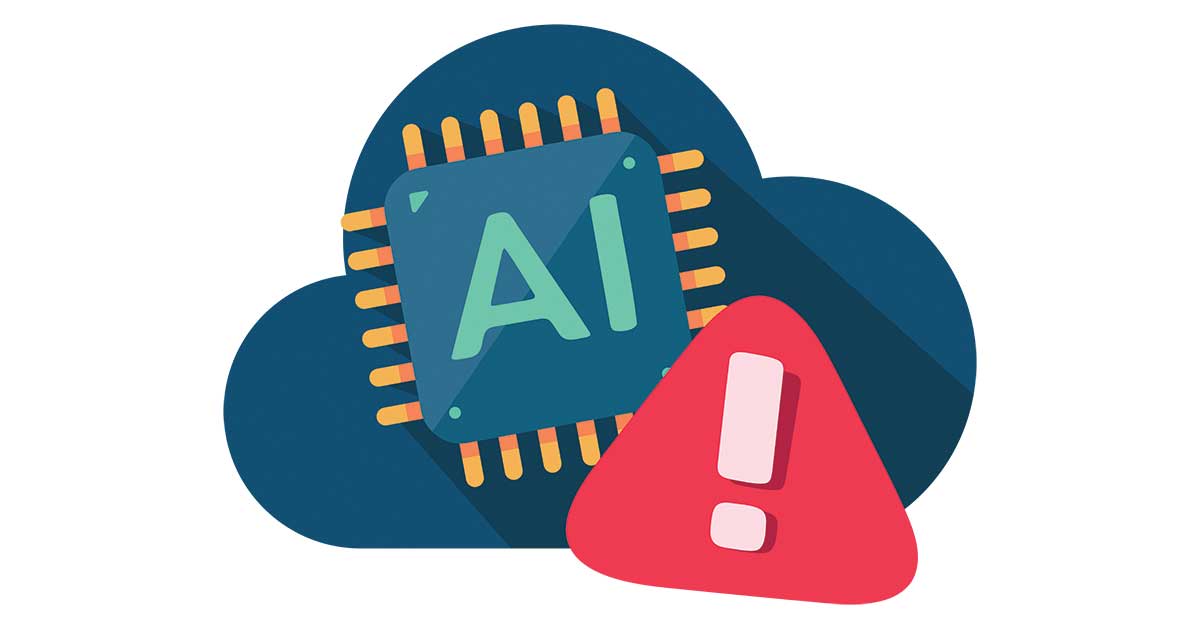 Business professional using a generative AI chatbot on a laptop, illustrating the risks of Shadow AI in the workplace